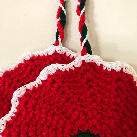 Crochet Pot Holders, Affordable Valentine Day Gift Set, Farmhouse Pot Holders - Picture 13 of 15
